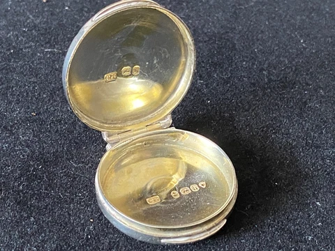 SOLID SILVER GEORGIAN PATCH POT CHARLES RAWLINGS 1823 Cover