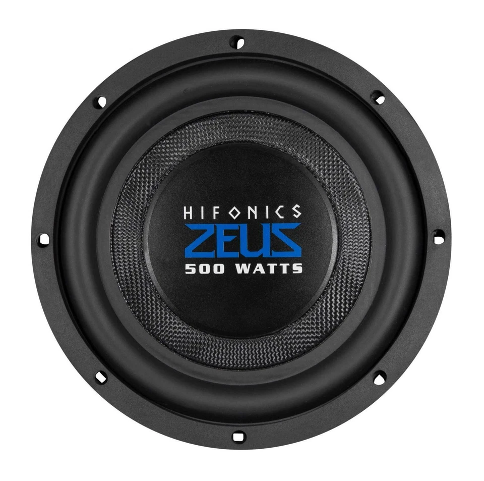 Hifonics ZST8D4 25cm 10" Zoll Subwoofer Bass Lautsprecher flach Doppelschwingsp