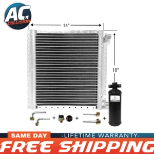 Universal Condenser Parallel Flow 18 x 14 with Receiver Drier AC A/C - Picture 1 of 1
