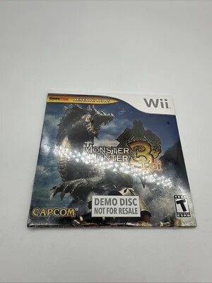 Nintendo Wii Monster Hunter 3 Tri Demo Game Disc GameStop NEW SEALED - Image 1 of 3