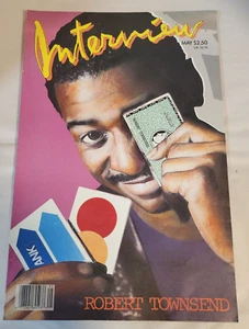 Andy Warhol's Interview Magazine May 1987 Robert Townsend Cover - Foto 1 di 6
