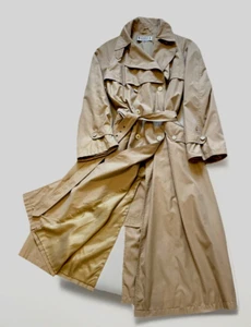 🖤Luxury LONG Marella by MAX MARA CLASSIC MAC 14 Trench Coat Duster -EXCELLENT! - Picture 1 of 9