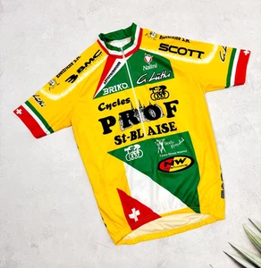 Vintage Nalini Cycling Jersey Prof St-Blaise Scott Swiss size Medium - Picture 1 of 12