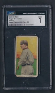 T206 ROGER BRESNAHAN - HOF - With Bat - ST. LOUIS CARDINALS - Sweet Caporal - Picture 1 of 5
