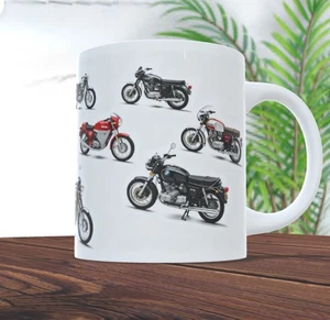 Klassische Vintage Motorräder Motorräder Biker Transport Kaffee Tee Becher Neuheit - Bild 1 von 5