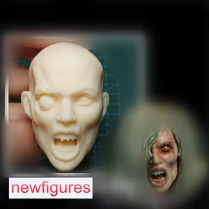 1/6 1/12 1/18 Zombie Girl Head Sculpt Fit 12" 6" 3.75" Female Action Figure Body - Picture 1 of 9