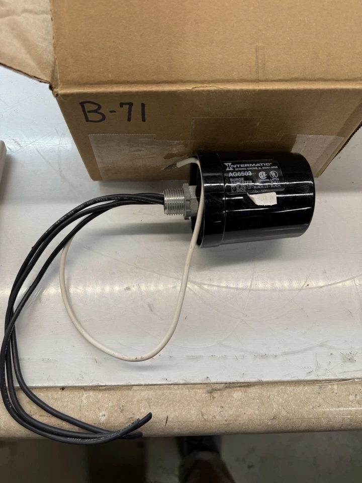 Intermatic AG6503 Surge Protector, Black - Image 1 of 2
