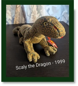 🐉 Scaley the Dragon - 1999 Beanie Baby - Bild 1 von 11