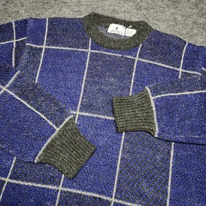 Jockey Herren Vintage Wolle Acryl Mischung Rundhalsausschnitt Opa Pullover Quadrat Medium - Bild 1 von 7