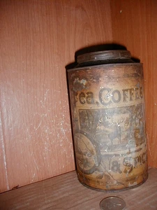 Lata de té y especias Chillicothe MO Stewart & Mahaffey 1880 ver fotos - Imagen 1 de 11