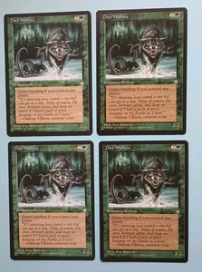 Magic The Gathering Magic The Gathering Ice Age DIRE WOLVES X 4 LP/EX C 1995 ¡Bonito! - Imagen 1 de 3