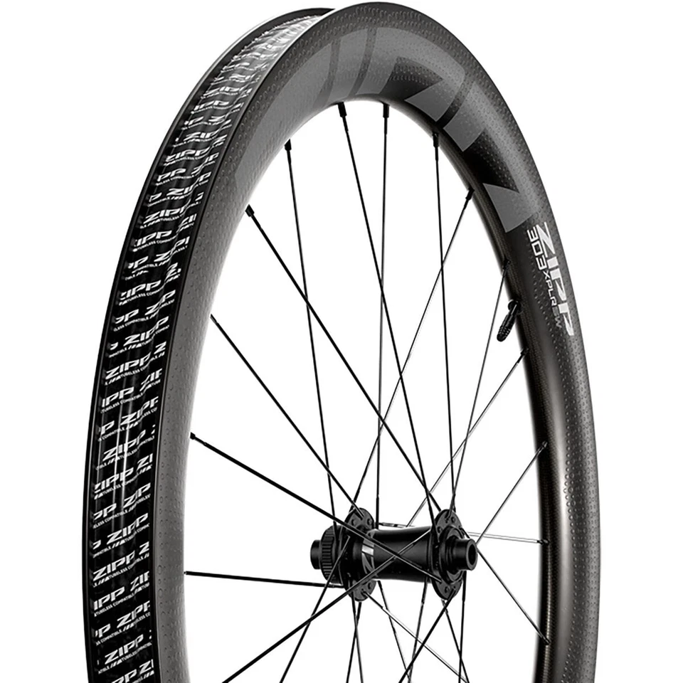 Zipp 303 XPLR SW Carbon Wheel - Tubeless Black, Front, Front, 12x100mm - Image 1 of 1