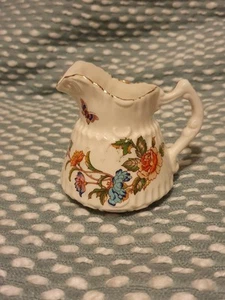 Cottage Garden Aynsley Mini Creamer Blue Butterfly & Flowers - Picture 1 of 4