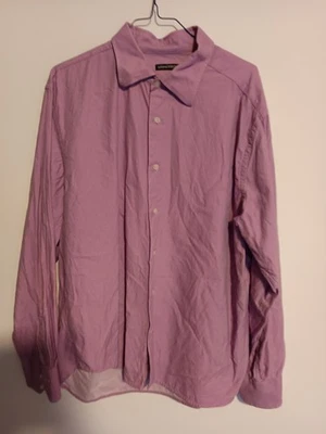 Springfield Herbst Herren Langarm Hemd  Business Hemd Vintage Retro Lila XXL /6 - Bild 1 von 4