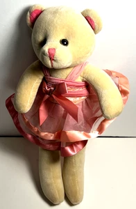 Weissman Pink Tutu Dancer Ballerina Bear Plush 13” Tall - Picture 1 of 6