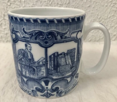 SPODE Blue Room MUG ACADEMIC Literature Philosophy Porcelain England - Image 1 of 4
