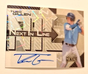 2025 Leaf Metal Next in Line Silver Laser #NL-TG1 Theo Gillan XRc Auto #2/5 - Picture 1 of 3