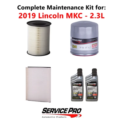 2019 Lincoln MKC 2.3L Complete Air, Oil & Cabin Filter Kit (5W-30) - Изображение 1 из 4