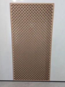 Laserkris Wooden fleur de lis grille 3mm thick mdf Decorative Screen Panel - Picture 1 of 6