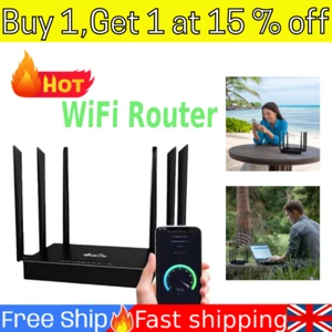 WiFi Router  [Unlimited Satellite Internet] with 6 Antennas  WiFi Router UK Hot! - Afbeelding 1 van 14