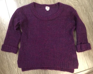 Mossimo Women Small Purple Knitted Sweater Used - Picture 1 of 7