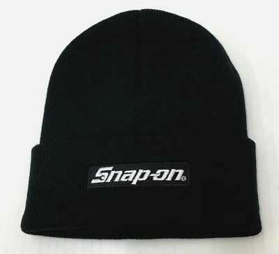 NUEVO Gorro/Gorra Snap On Tools Para Hombre Negro Sólido Invierno Puños Talla Única Foto 1 de 3