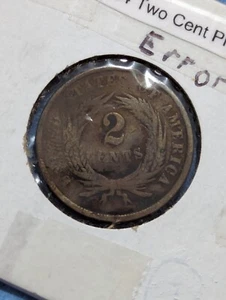 1864 Two Cent Piece, Uncertified Error? - Picture 1 of 3