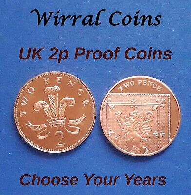 1971 - 2021 - UK PROOF 2p Two Pence Coins - Choose Your Years • 5.99£