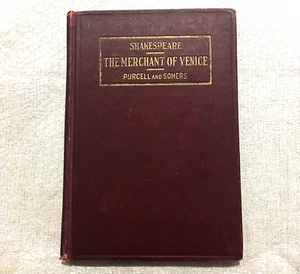 Shakespeare-The Merchant of Venice, Purcell & Somers, Scott, Foresman 1915 HC - Bild 1 von 10