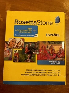 ROSETTA STONE Complete Learn ESPAÑOL Spanish Version Level 1, 2, 3 4 NEW IN BOX - Picture 1 of 6