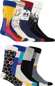 HOT SOX, 8 PAIRS OF MEN'S NYC SOCKS, SIZE 10-13 WITH $16 NEW TAG ON EACH! - Picture 1 of 11