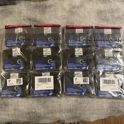 12 Pack Labelife White Laminated Label Tape 12mm x .47" for Brother P Touch D600