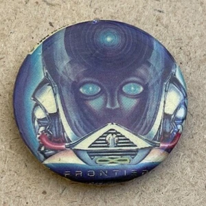 Vintage 1983 JOURNEY Frontiers pin 1.25" tour button licensed badge 80s band - Picture 1 of 3