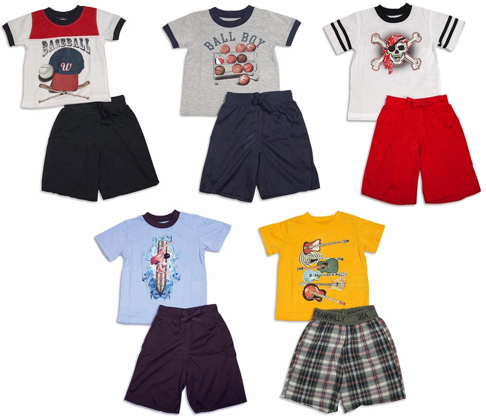 Conjunto de pijama corto manga corta Wes and Willy para niños - 5 estampados diferentes Foto 1 de 1