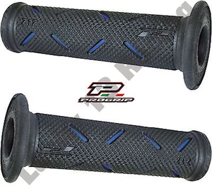 Progrip Gel Touch Dual Compound Grips BLUE pair to fit 22mm 7/8" handle bars - Picture 1 of 3