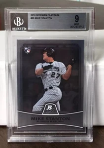 Bowman Platinum 2010 Giancarlo Mike Stanton #86 BGS 9 como nuevo - Imagen 1 de 2