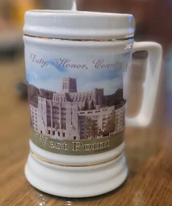 Taza de cerveza Stein 24 oz exhibición recuerdo academia militar West Point de colección - Imagen 1 de 4