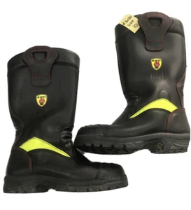 YDS British Military Firefighters Boots S3 Crosstech STC S/G UK 5 #3030 - Picture 1 of 10