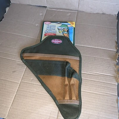 Bucket Boss Layout Square Scabbard  Tool Sheath Belt Pouch Green Khaki Canvas - Image 1 of 4