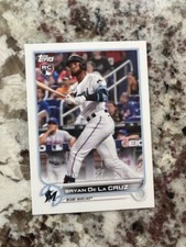 2022 TOPPS MINI MLB BASEBALL ROOKIE CARD MIAMI MARLINS BRYAN DE LA CRUZ #22