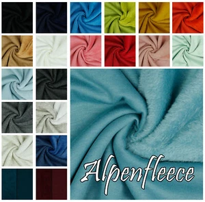 Alpenfleece Polar Fleece Meterware zum Nähen 21 Farben Näheinlage Kinderkleidung - Bild 1 von 27