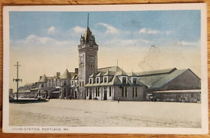 Union Train Station Portland Maine ME Postcard PC 1920s Eastern News Unused - Picture 1 of 1