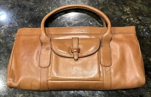 Vintage Coblentz Leather Handbag Purse Italy Great Bag - Picture 1 of 7