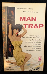 Man Trap by Matt Harding, Beacon Books #B360 erotica pulp vintage pb c1960 - Picture 1 of 4
