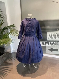 Lindy Bop Marianne Navy Vintage Dress - Picture 1 of 18