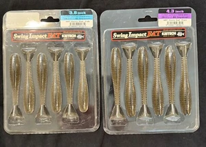 Qty 2 - Keitech Swing Impact Fat Swimbait 3.8" & 4.3”, Color: Electric Shad - Picture 1 of 3