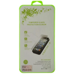 Tempered Glass Screen Protector for Apple iPhone 4 4S CDMA GSM - Picture 1 of 3