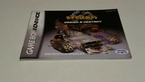 Gba Battle Bots Design And Destroy Instruction Booklet - Bild 1 von 1