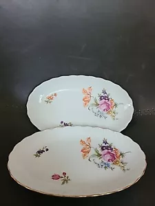 Vintage JLMENAU Kenneberg Porzellan 2 ovale Servierschalen antik - Bild 1 von 6