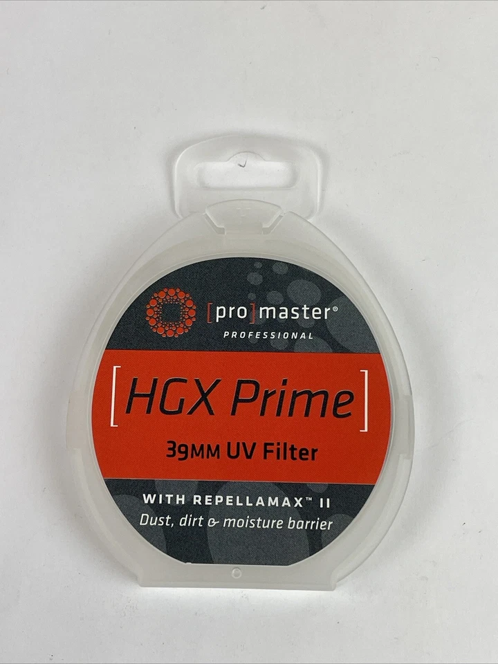 Promaster #6662 HGX Prime UV Filter 39mm w/Repellamax New In Box - Image 1 of 4